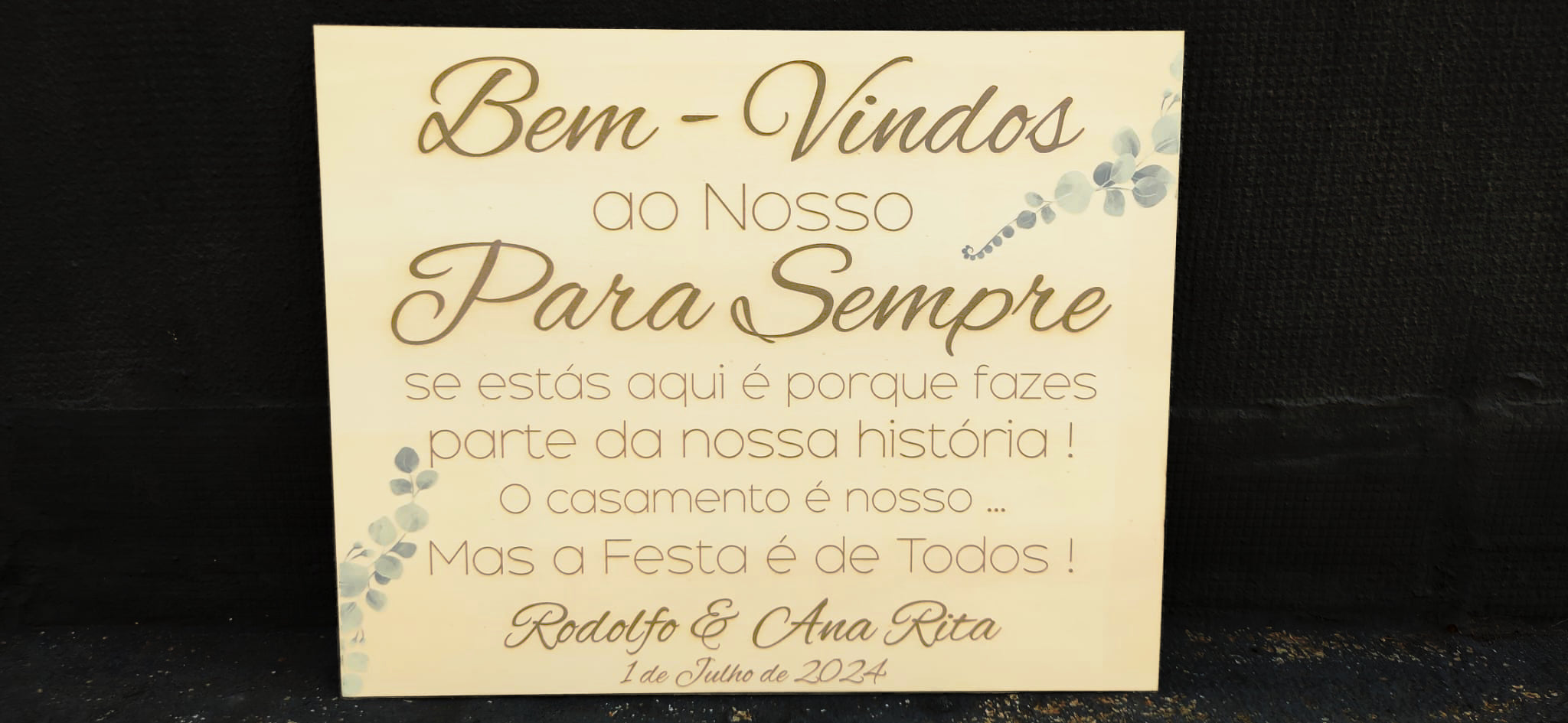Placas Personalizadas para Casamento