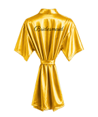 White Satin Robe - Hummingbird