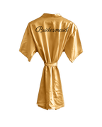 White Satin Robe - Hummingbird