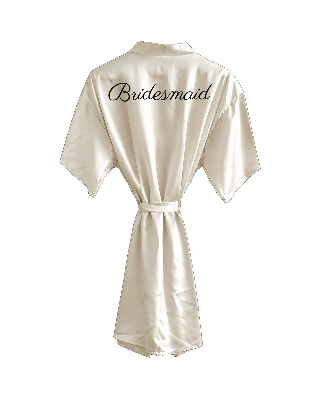 White Satin Robe - Hummingbird