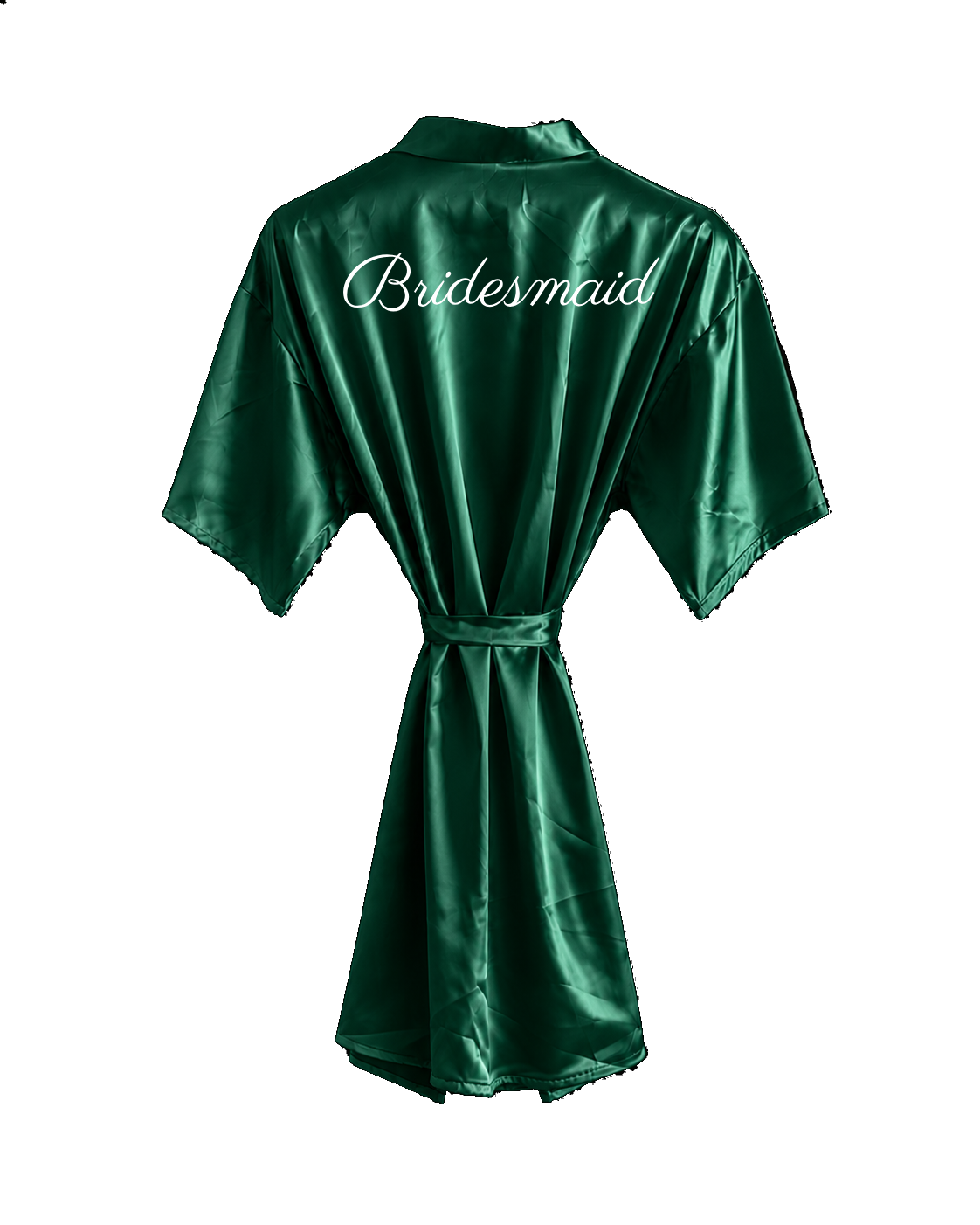 White Satin Robe - Hummingbird