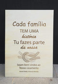 Placa Personalizada em Madeira